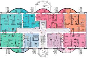 2-к квартира, вторичка, 69м2, 9/9 этаж