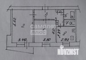 2-к квартира, вторичка, 55м2, 2/9 этаж