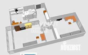 2-к квартира, вторичка, 44м2, 4/5 этаж