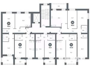 Студия квартира, вторичка, 90м2, 4/9 этаж
