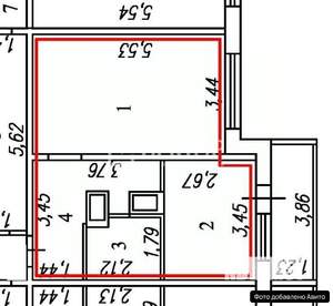 1-к квартира, вторичка, 44м2, 2/17 этаж