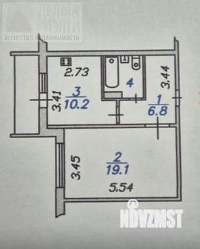 1-к квартира, вторичка, 40м2, 9/10 этаж