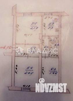 3-к квартира, вторичка, 60м2, 1/3 этаж