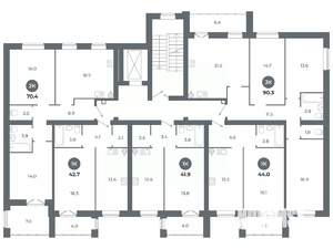 Студия квартира, вторичка, 44м2, 8/9 этаж