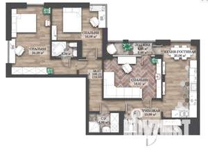 3-к квартира, вторичка, 111м2, 8/14 этаж