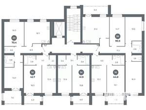 Студия квартира, вторичка, 44м2, 2/9 этаж