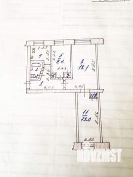 3-к квартира, вторичка, 57м2, 1/5 этаж