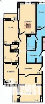 Студия квартира, вторичка, 104м2, 15/17 этаж