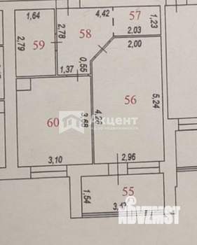1-к квартира, сданный дом, 42м2, 7/9 этаж