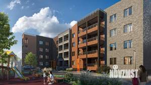 1-к квартира, строящийся дом, 34м2, 3/4 этаж