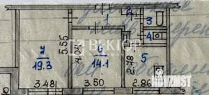 2-к квартира, вторичка, 54м2, 7/9 этаж