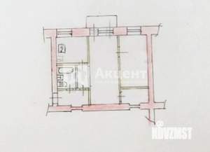2-к квартира, вторичка, 41м2, 3/3 этаж