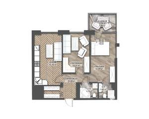 2-к квартира, строящийся дом, 74м2, 3/14 этаж