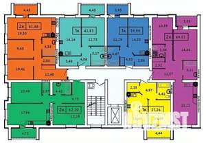 2-к квартира, вторичка, 70м2, 2/9 этаж