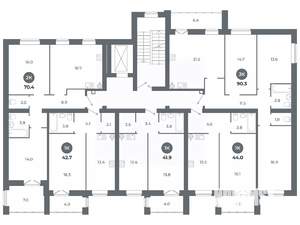 Студия квартира, вторичка, 42м2, 2/9 этаж