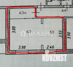 Студия квартира, вторичка, 46м2, 2/5 этаж