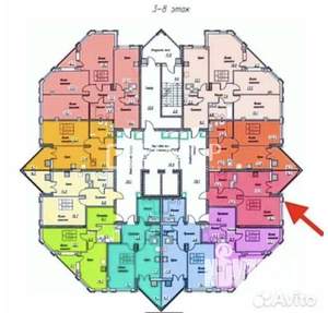 1-к квартира, вторичка, 45м2, 3/17 этаж