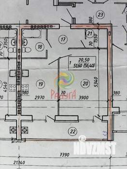 1-к квартира, вторичка, 56м2, 5/7 этаж