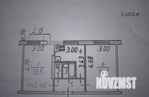 2-к квартира, вторичка, 41м2, 4/5 этаж