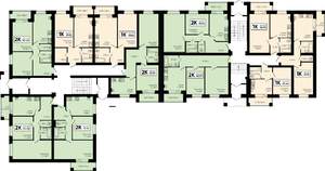 2-к квартира, вторичка, 52м2, 1/4 этаж