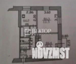 2-к квартира, вторичка, 51м2, 5/5 этаж