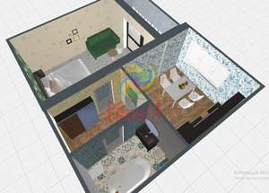 1-к квартира, вторичка, 43м2, 11/15 этаж