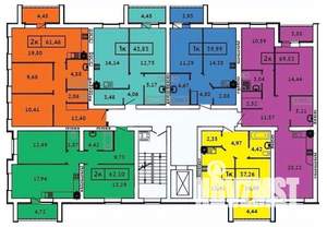 2-к квартира, вторичка, 62м2, 3/9 этаж