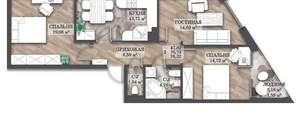 3-к квартира, вторичка, 78м2, 4/14 этаж