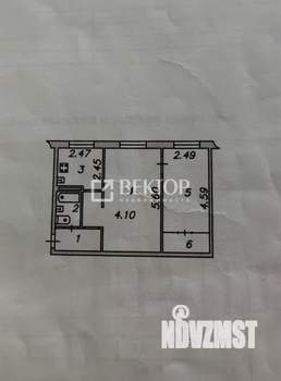 2-к квартира, вторичка, 44м2, 1/5 этаж